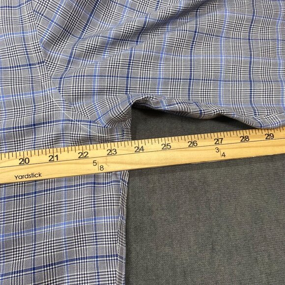 Untuckit Mens Large Miriano Plaid Button-Down Shirt Wrinkle-Free 100% Cotton - Picture 13 of 13